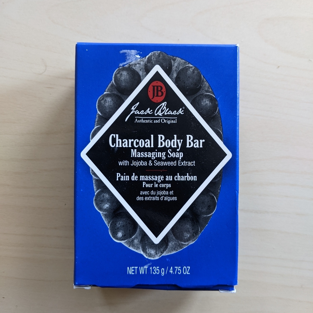 Jack Black Charcoal Body Bar Massaging Soap